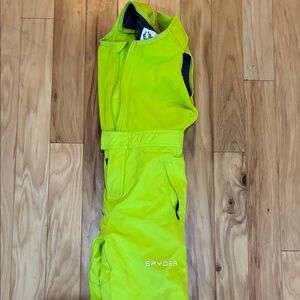 Spyder Vibrant Lime Snow Bib